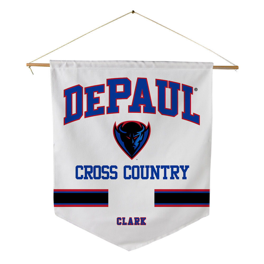 DePaul - NCAA Men's Cross Country : Kyle Clark - Pennant - 18" x 21"-0