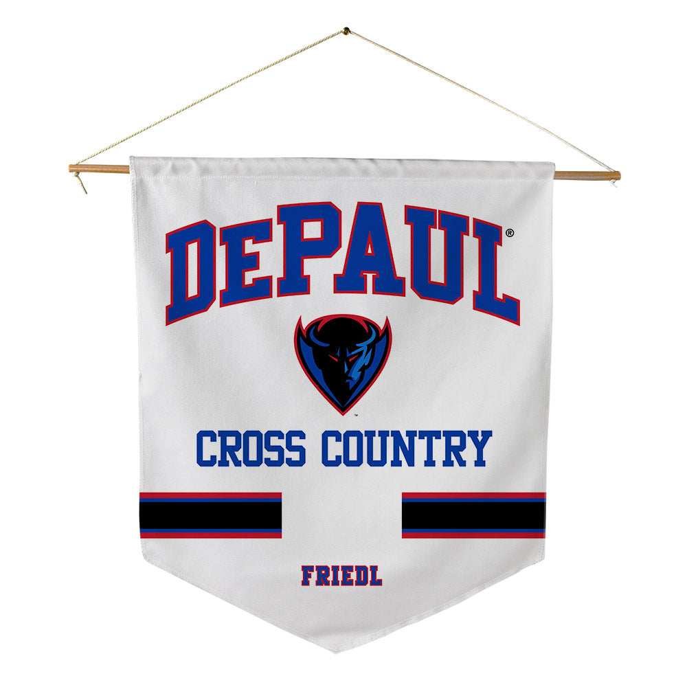 DePaul - NCAA Men's Cross Country : Kyle Friedl - Pennant - 18" x 21"-0