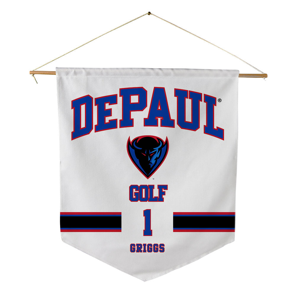 DePaul - NCAA Men's Golf : David Griggs - Pennant - 18" x 21"-0