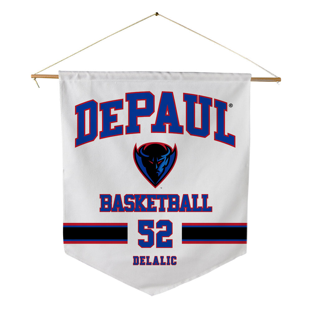 DePaul - NCAA Men's Basketball : Amsal Delalic - Pennant - 18" x 21"-0