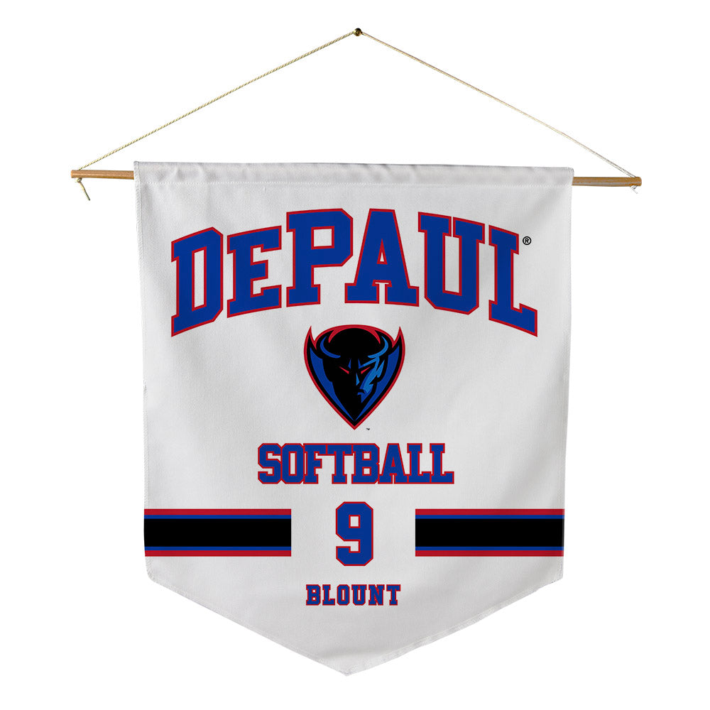 DePaul - NCAA Softball : Kali Blount - Pennant - 18" x 21"-0