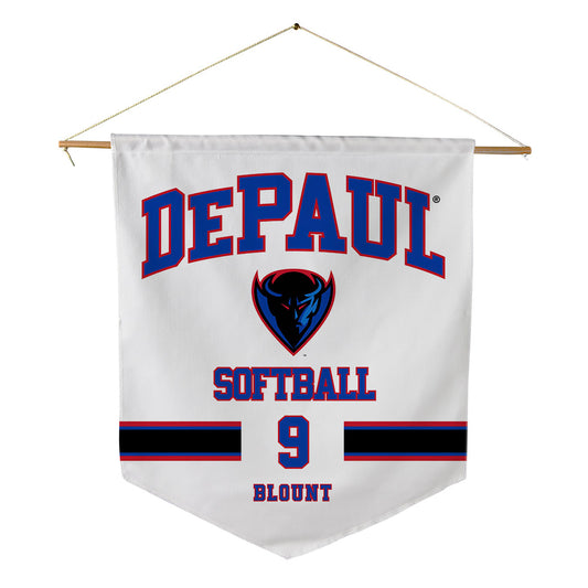 DePaul - NCAA Softball : Kali Blount - Pennant - 18" x 21"-0