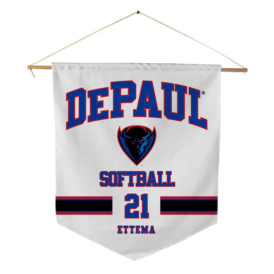 DePaul - NCAA Softball : Lydia Ettema - Pennant - 18" x 21"-0