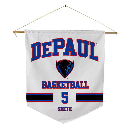 DePaul - NCAA Men's Basketball : RJ Smith - Pennant - 18" x 21"-0