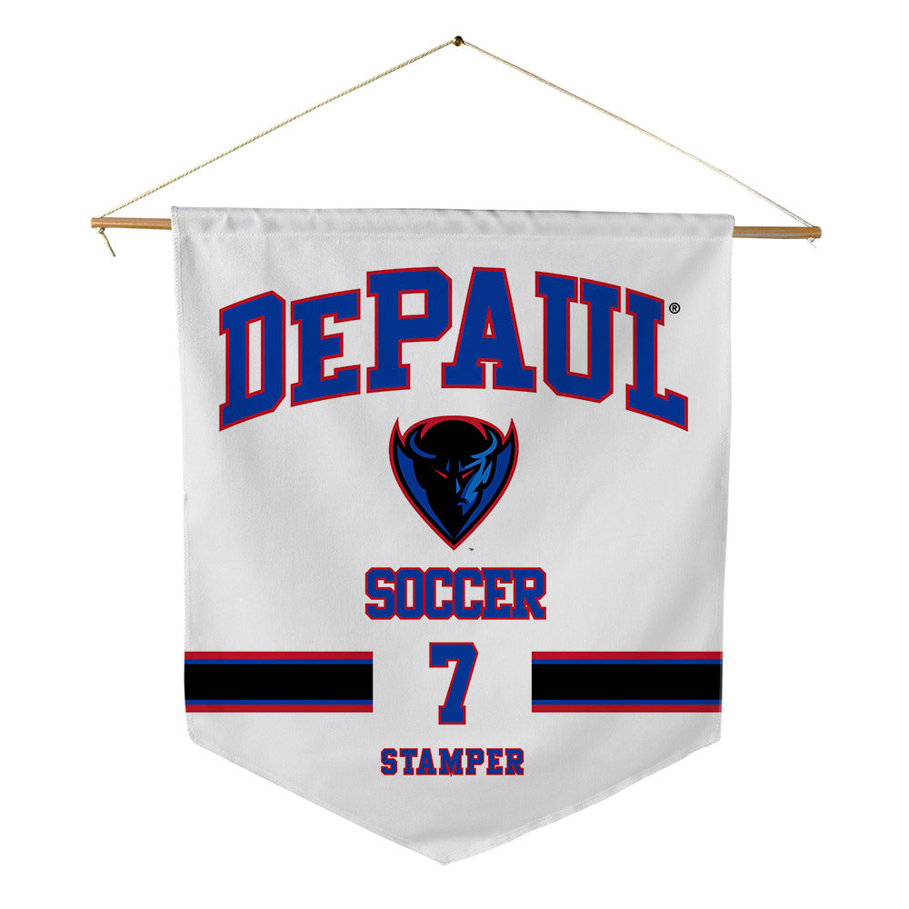 DePaul - NCAA Women's Soccer : Marin Stamper - Pennant - 18" x 21"-0
