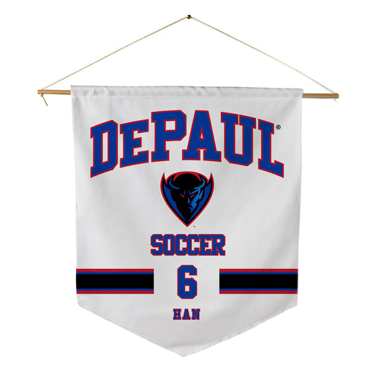 DePaul - NCAA Men's Soccer : Joon Han - Pennant - 18" x 21"-0
