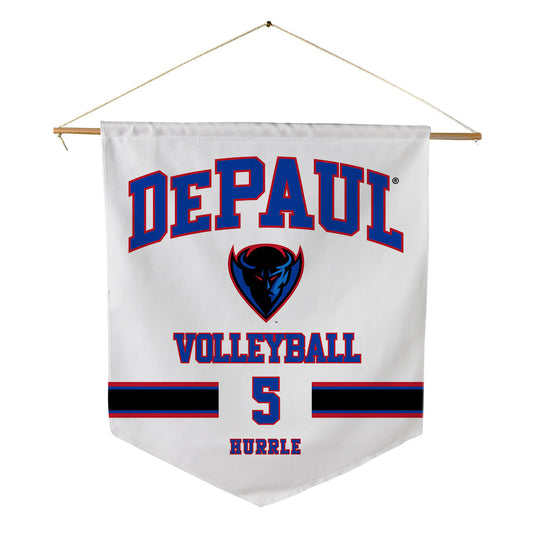 DePaul - NCAA Women's Volleyball : Eva Hurrle - Pennant - 18" x 21"-0
