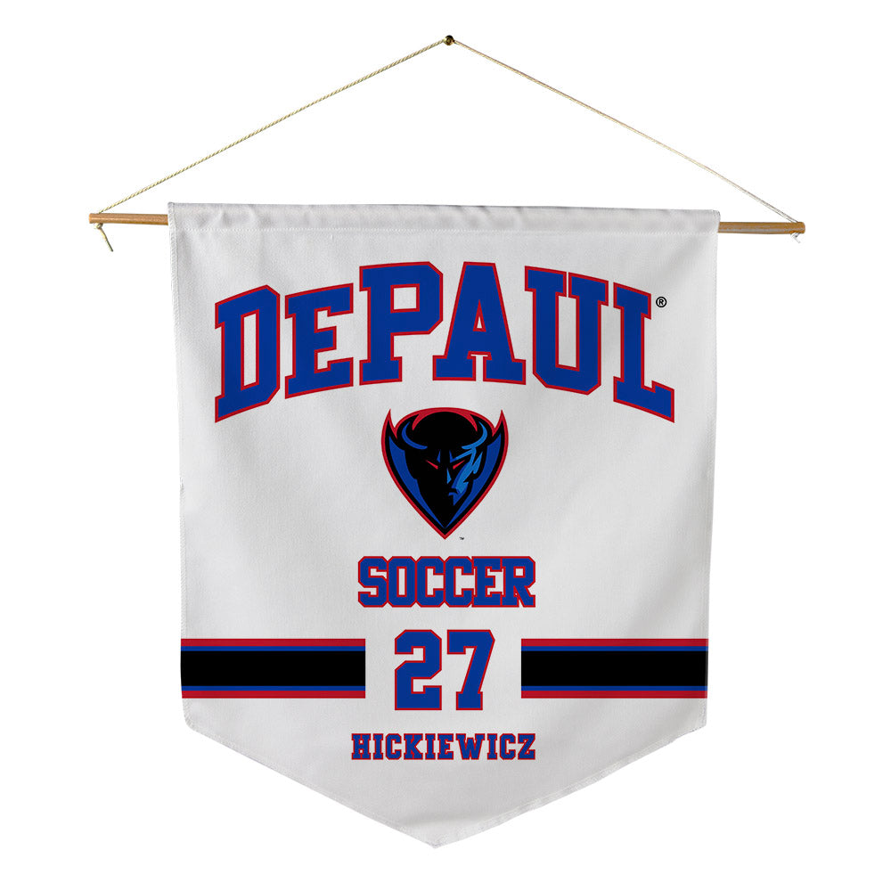 DePaul - NCAA Men's Soccer : Daniel Hickiewicz - Pennant - 18" x 21"-0