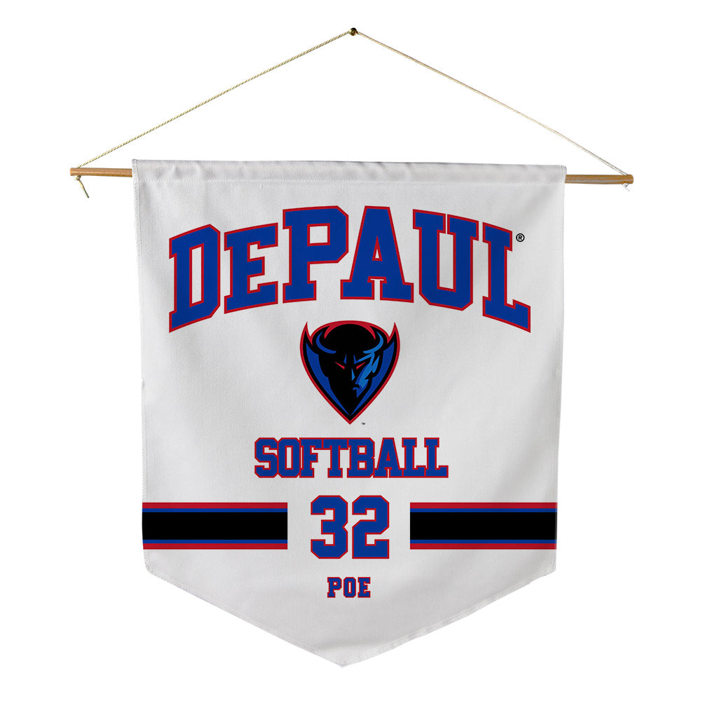 DePaul - NCAA Softball : Addy Poe - Pennant - 18" x 21"-0