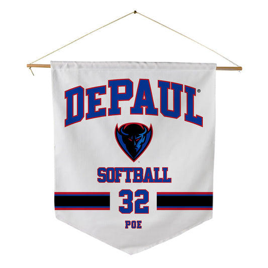 DePaul - NCAA Softball : Addy Poe - Pennant - 18" x 21"-0