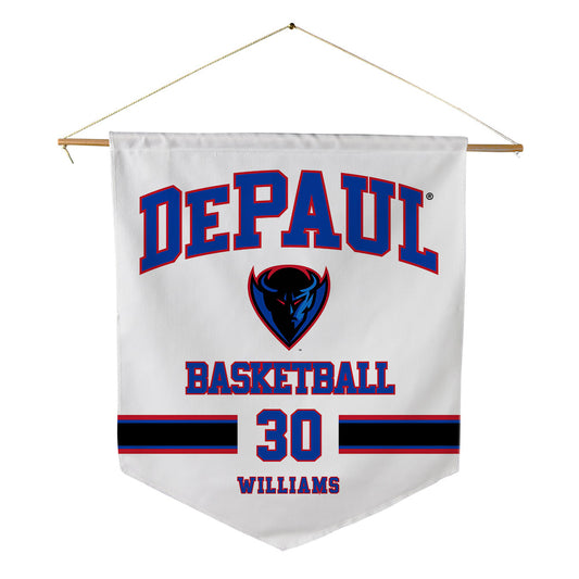 DePaul - NCAA Men's Basketball : Max Williams - Pennant - 18" x 21"-0