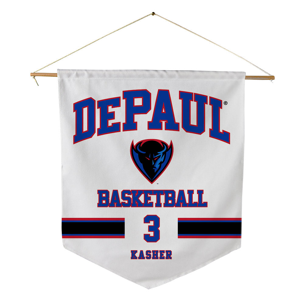 DePaul - NCAA Men's Basketball : Nate Kasher - Pennant - 18" x 21"-0