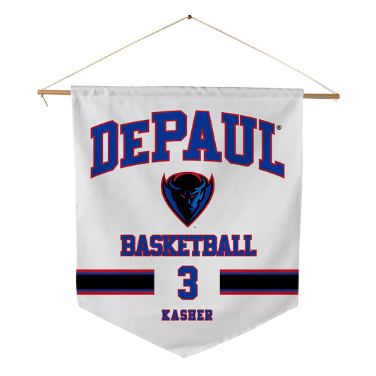 DePaul - NCAA Men's Basketball : Nate Kasher - Pennant - 18" x 21"-0