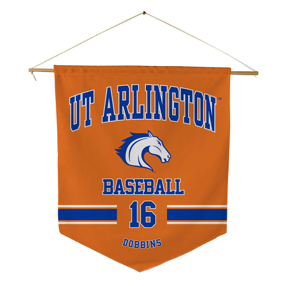 Texas Arlington - NCAA Baseball : Michael Dobbins - Pennant - 18" x 21"-0