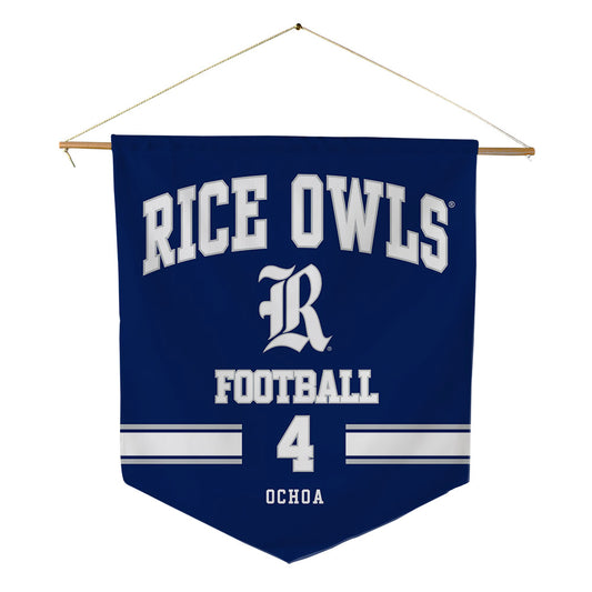 Rice - NCAA Football : Gael Ochoa - Pennant - 18" x 21"-0