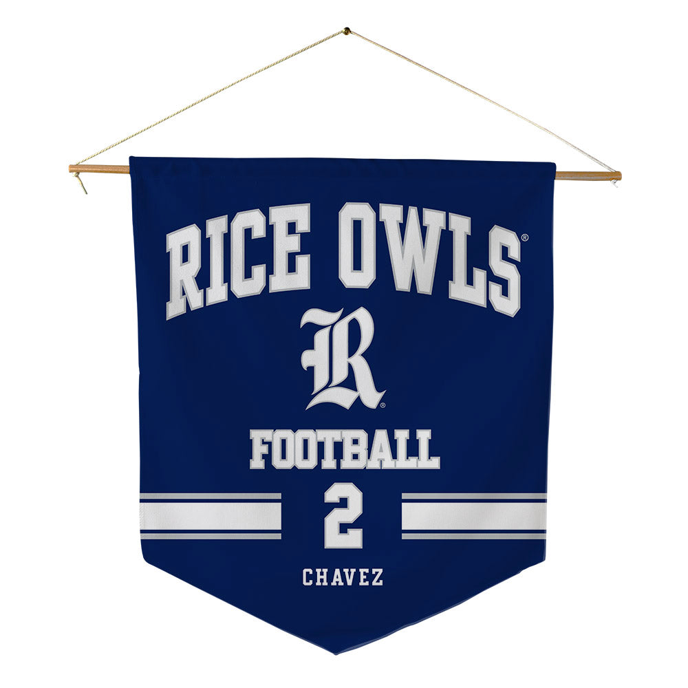 Rice - NCAA Football : Jo Chavez - Pennant - 18" x 21"-0