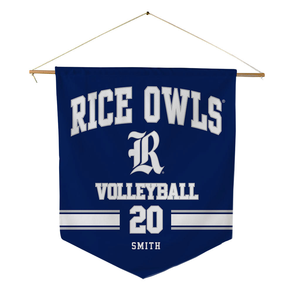 Rice - NCAA Women's Volleyball : Aaliyah Smith - Pennant - 18" x 21"-0