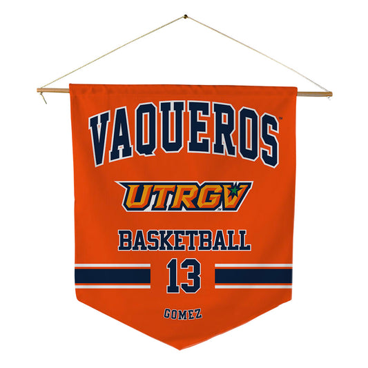 UTRGV - NCAA Men's Basketball : Julien Gomez - Pennant - 18" x 21"-0