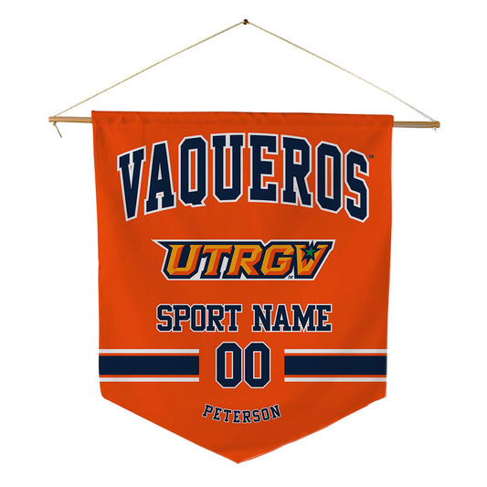 UTRGV - NCAA Football : Kaileb Peterson - Pennant - 18" x 21"-0