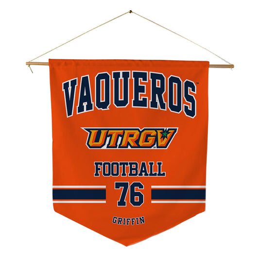 UTRGV - NCAA Football : Jaden Griffin - Pennant - 18" x 21"-0