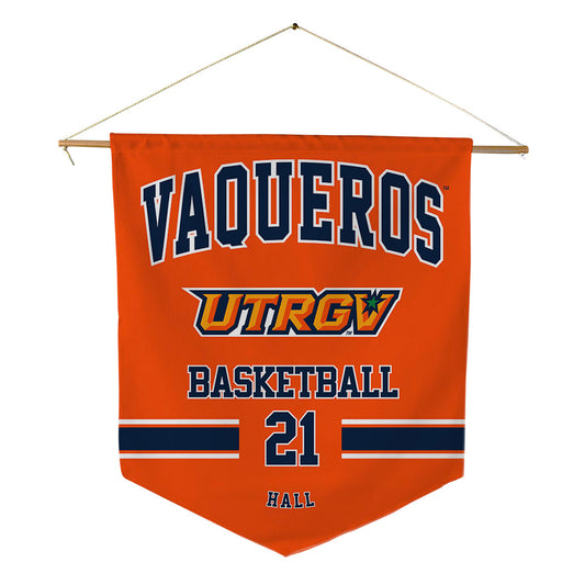 UTRGV - NCAA Women's Basketball : mataya hall - Pennant - 18" x 21"-0