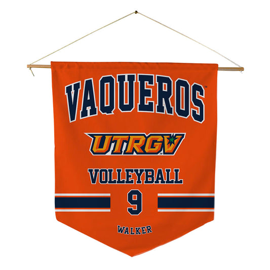 UTRGV - NCAA Women's Volleyball : Jasmyn Walker - Pennant - 18" x 21"-0