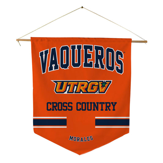 UTRGV - NCAA Men's Cross Country : Abraham Morales - Pennant - 18" x 21"-0