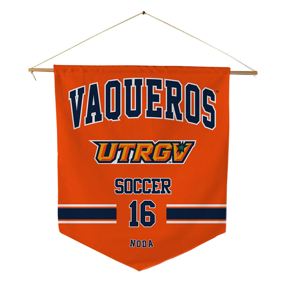 UTRGV - NCAA Men's Soccer : Sora Noda - Pennant - 18" x 21"-0