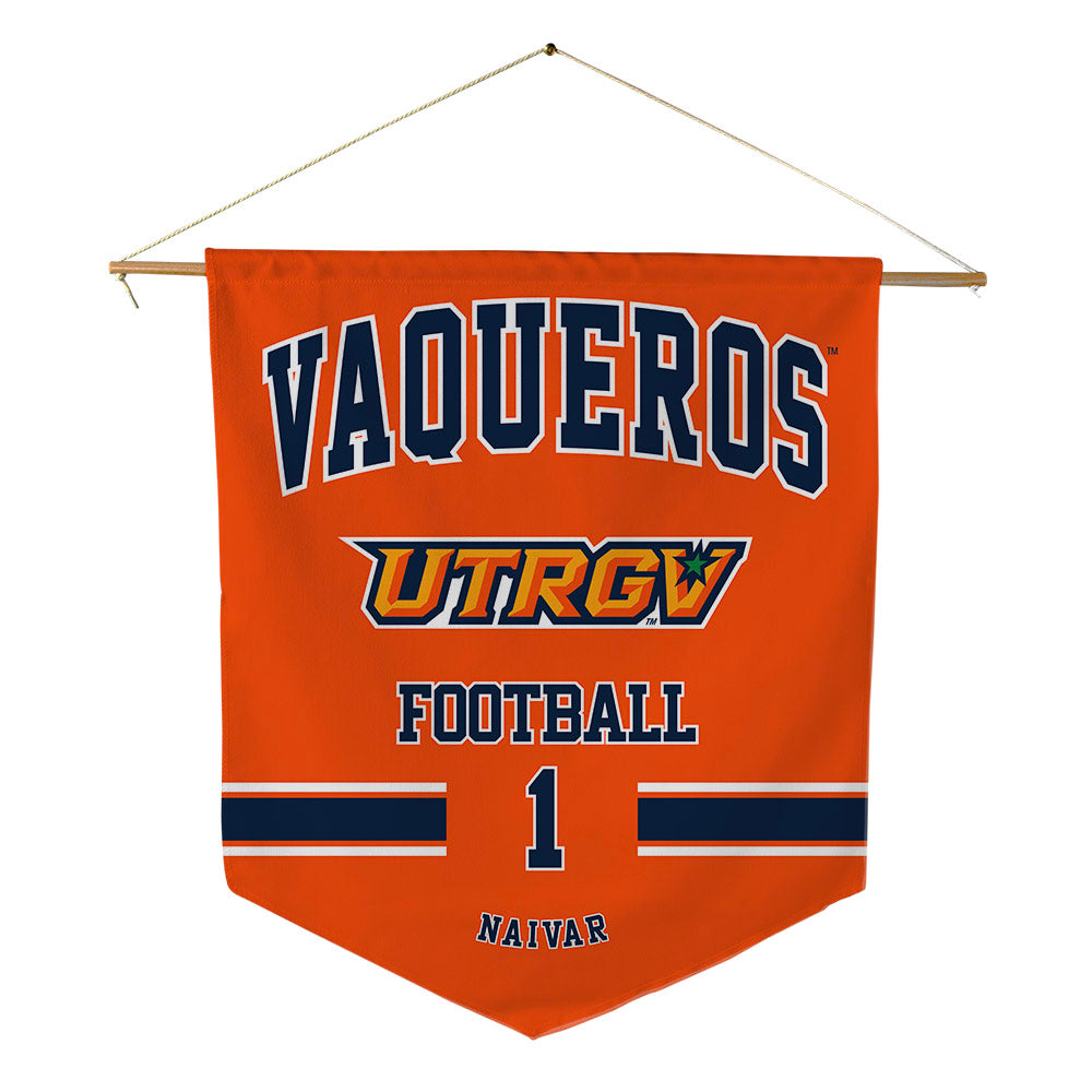 UTRGV - NCAA Football : Gunner Naivar - Pennant - 18" x 21"-0