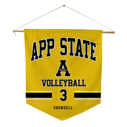 App State - NCAA Women's Volleyball : Lexi Shondell - Pennant - 18" x 21"-0