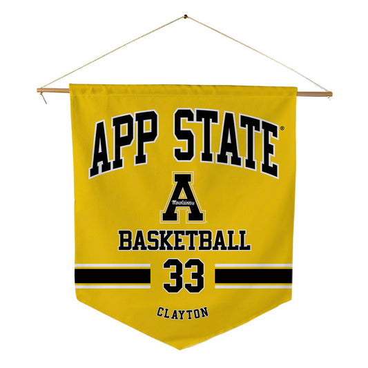 App State - NCAA Men's Basketball : Grant Clayton - Pennant - 18" x 21"-0