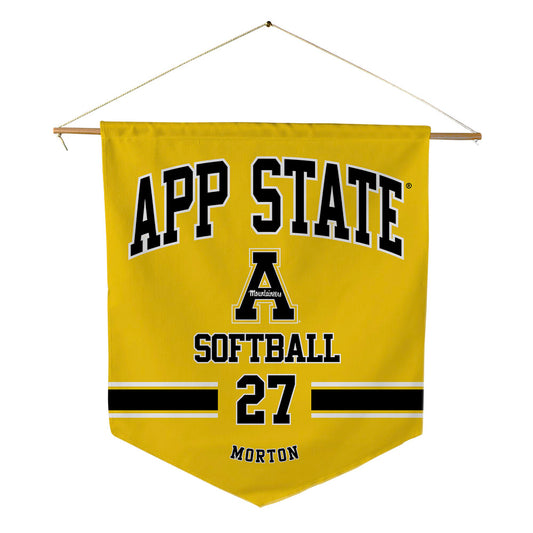 App State - NCAA Softball : Baylee Morton - Pennant - 18" x 21"-0