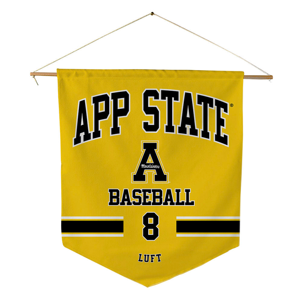 App State - NCAA Baseball : Riley Luft - Pennant - 18" x 21"-0