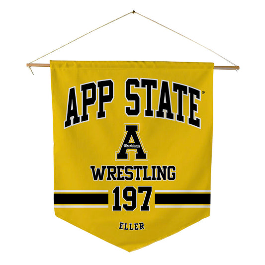 App State - NCAA Wrestling : Logan Eller - Pennant - 18" x 21"-0