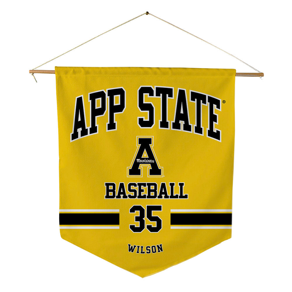 App State - NCAA Baseball : Ethan Wilson - Pennant - 18" x 21"-0