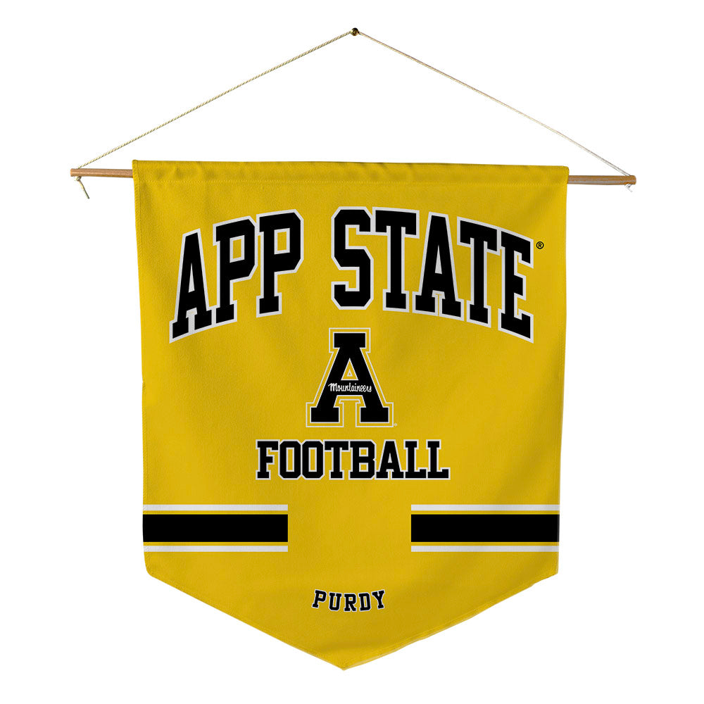 App State - NCAA Football : Kaleb Purdy - Pennant - 18" x 21"-0