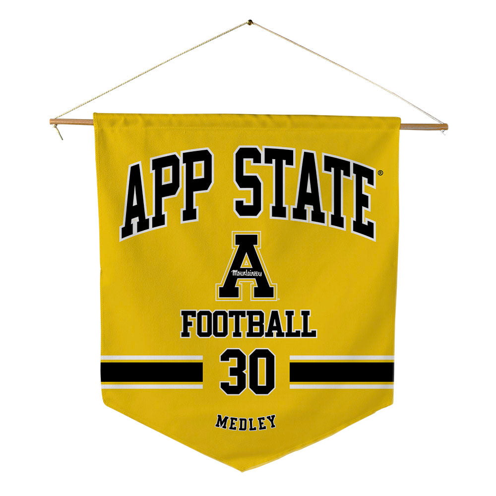 App State - NCAA Football : Dorrian Medley - Pennant - 18" x 21"-0