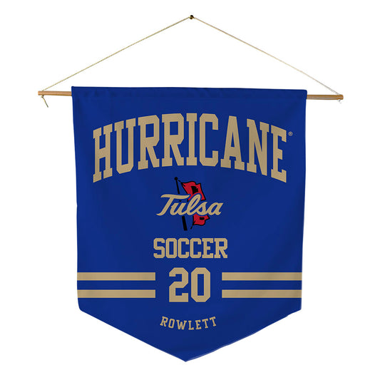 Tulsa - NCAA Women's Soccer : Brenna Rowlett - Pennant - 18" x 21"-0