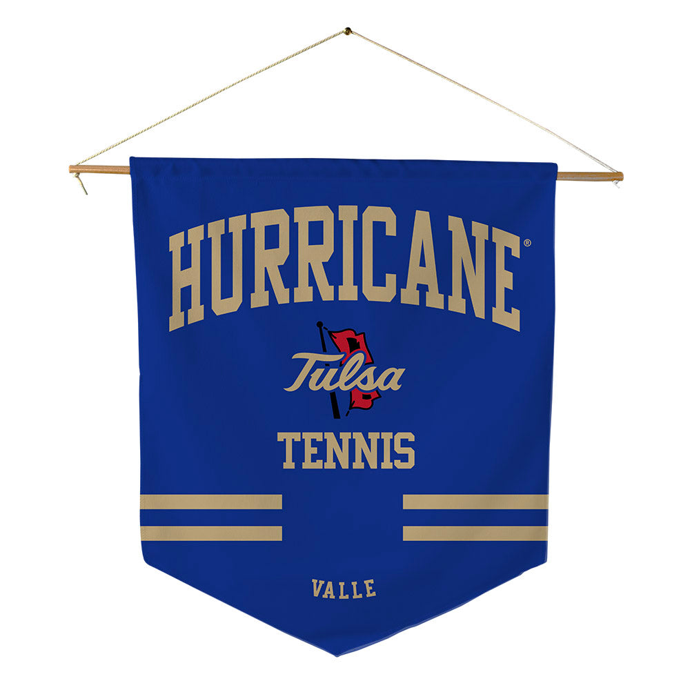 Tulsa - NCAA Women's Tennis : Coral Valle - Pennant - 18" x 21"-0