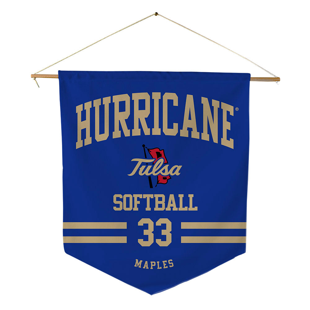 Tulsa - NCAA Softball : Brinly Maples - Pennant - 18" x 21"-0