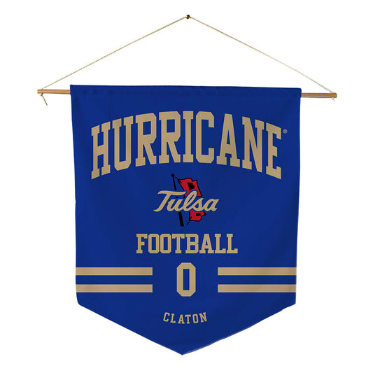 Tulsa - NCAA Football : Zach Claton - Pennant - 18" x 21"-0