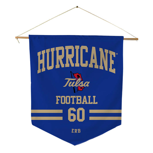 Tulsa - NCAA Football : Hunter Erb - Pennant - 18" x 21"-0