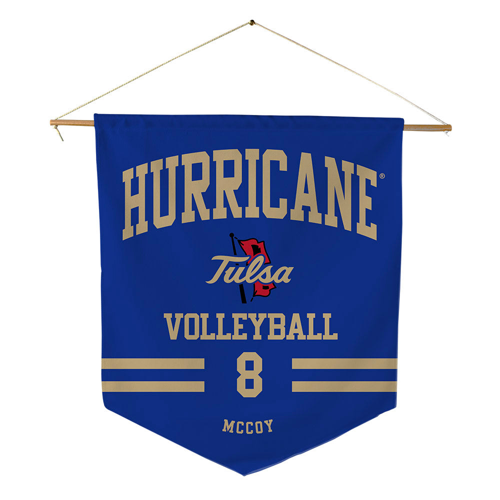 Tulsa - NCAA Women's Volleyball : Kylee McCoy - Pennant - 18" x 21"-0