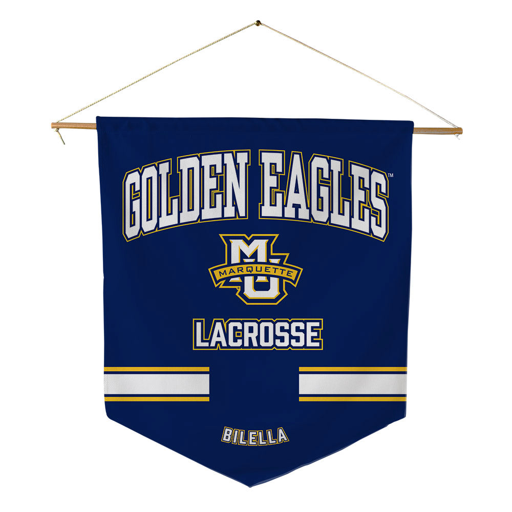 Marquette - NCAA Women's Lacrosse : Rose Bilella - Pennant - 18" x 21"-0