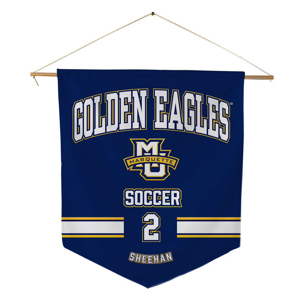 Marquette - NCAA Women's Soccer : Kaylie Sheehan - Pennant - 18" x 21"-0