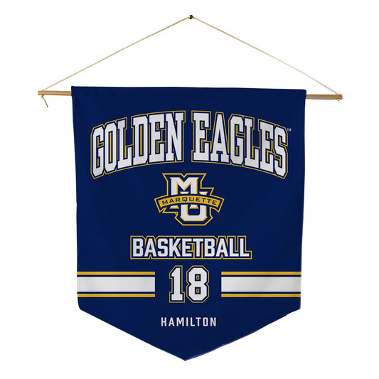 Marquette - NCAA Men's Basketball : Caedin Hamilton - Pennant - 18" x 21"-0