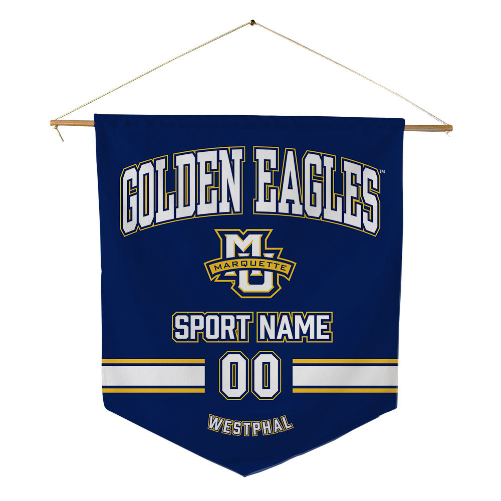 Marquette - NCAA Men's Lacrosse : Beau Westphal - Pennant - 18" x 21"-0