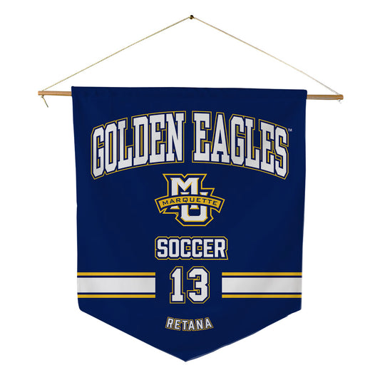 Marquette - NCAA Women's Soccer : Gabriela Retana - Pennant - 18" x 21"-0