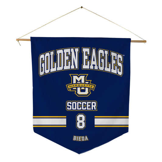Marquette - NCAA Women's Soccer : Josie Bieda - Pennant - 18" x 21"-0
