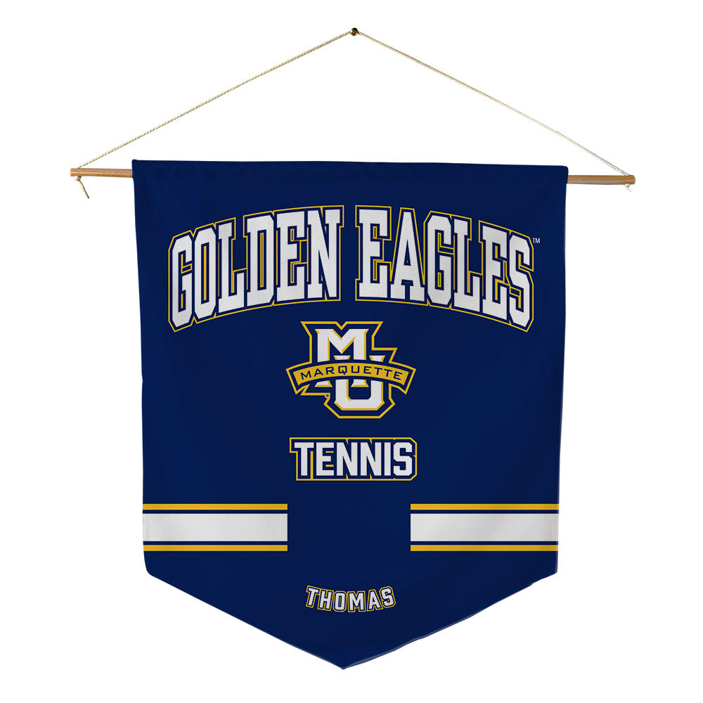 Marquette - NCAA Men's Tennis : Alex Thomas - Pennant - 18" x 21"-0